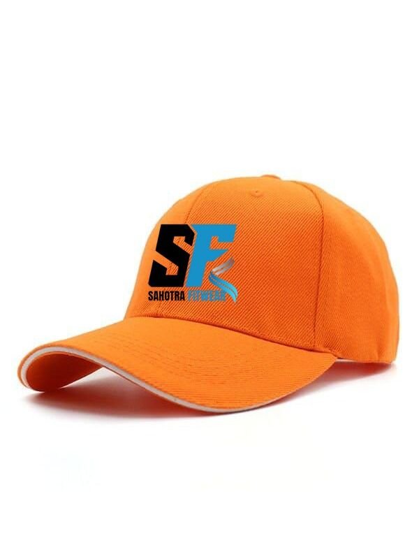 Orange Cap Cotton Sports Style
