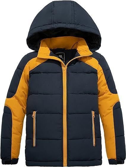 Puffer Jacket Water Resistant Warm Winter Coat Soft Fleece Jacket